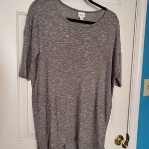 Heathered Gray LulaRoe Irma Top XXS